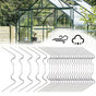 Greenhouse Clamps 100-Pack Stainless Steel W-Clamps