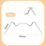 Greenhouse Clamps 100-Pack Stainless Steel W-Clamps
