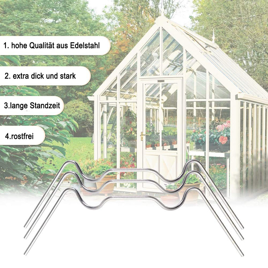 Greenhouse Clamps 100-Pack Stainless Steel W-Clamps