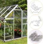 Greenhouse Clamps 100-Pack Stainless Steel W-Clamps