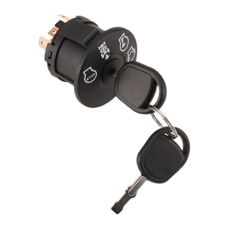 4-position ignition lock with key for riding lawn mower tractor 193350 532193350