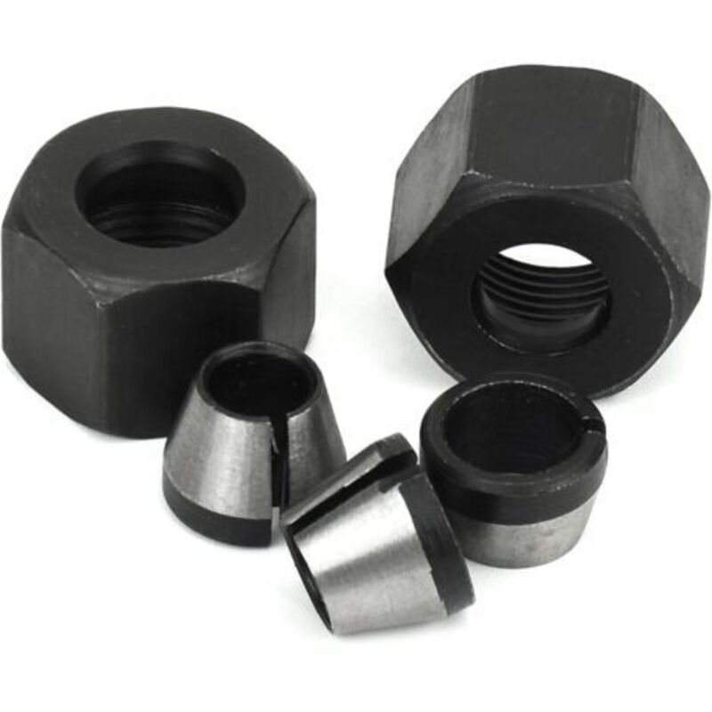 Router Collet Set of 6 - 6mm 6.35mm 8mm Countersunk Milling Chuck Collet Adapter