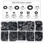 Black Plastic Lock Washers Fasteners Self-Locking Washer Assortment 500pcs M2.5 M3 M4 M5 M6 M8 M10