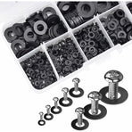 Black Plastic Lock Washers Fasteners Self-Locking Washer Assortment 500pcs M2.5 M3 M4 M5 M6 M8 M10