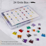 Car Fuse Auto Mini Fuses Assorted Kit 2A 3A 5A 7.5A 10A 15A 20A 25A 30A 35A 40A with Clip Storage Box 242 pcs, by DEBUNS