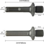 M14 external thread to SDS Plus internal thread and internal triangle adapter for drill grinder, from DEBUNS