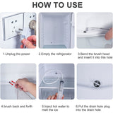 Refrigerator Drain Hole Cleaning Kit 8-Piece Set for Refrigerator Maintenance - Side View