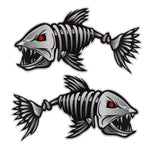 Kayak Fishing Boat Decal Sticker Set of 2, 25x13cm Reflective Car Decal Accessories