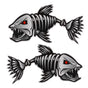 Kayak Fishing Boat Decal Sticker Set of 2, 25x13cm Reflective Car Decal Accessories