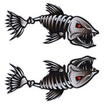 Kayak Fishing Boat Decal Sticker Set of 2, 25x13cm Reflective Car Decal Accessories