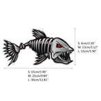 Kayak Fishing Boat Decal Sticker Set of 2, 25x13cm Reflective Car Decal Accessories