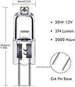 G4 halogen lamps 10W 12V - Warm white - 12 pcs 10W 12pcs 10W 12pcs