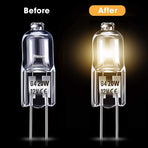 G4 halogen lamps 10W 12V - Warm white - 12 pcs 10W 12pcs 10W 12pcs