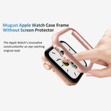 Hard PC Case for Compatible with Apple Watch 45mm 41mm 38mm 42mm 40mm 44mm iWatch SE Series 9 8 7 6 5 4 3 2 1 Matte Bumper Frame 3pcs - Side View