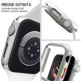 Hard PC Case for Compatible with Apple Watch 45mm 41mm 38mm 42mm 40mm 44mm iWatch SE Series 9 8 7 6 5 4 3 2 1 Matte Bumper Frame 3pcs