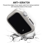 Hard PC Case for Compatible with Apple Watch 45mm 41mm 38mm 42mm 40mm 44mm iWatch SE Series 9 8 7 6 5 4 3 2 1 Matte Bumper Frame 3pcs