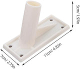3pcs Flag Pole Holder Wall Mount Flag Stand Flag Pole Mounting Bracket Self Adhesive Flag Pole Mount Plastic Flag Rod Bracket Flagpole Hardware Heavy Duty Flag Bracket Flag Holders - Top-Down View