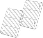 Small Baking Rack Set of 2, Stainless Steel Metal Roasting Cooking Racks, Size – 8.6"x6.2", Non Toxic & Rust