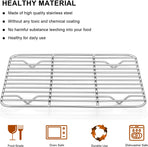 Small Baking Rack Set of 2, Stainless Steel Metal Roasting Cooking Racks, Size – 8.6"x6.2", Non Toxic & Rust, image 4