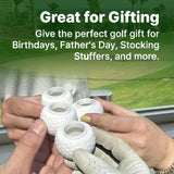 Golf Shots - Golf Ball Shaped Shot Glass, Golf Ball Shot Glasses,1.5oz Cool Golf Ball Shot Glass,for Golf Enthusiasts-Novelty Shot Glasses-Novelty Shot Glasses (9PCS) - Side View
