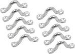10Pcs M8 316 Stainless Steel Bimini Boat Top PAD Eye, Eye Straps, Tie Down, Kayak Deck Loops, Tie Down Anchor Point, Footman's Loop for Kayak Canoe Rigging