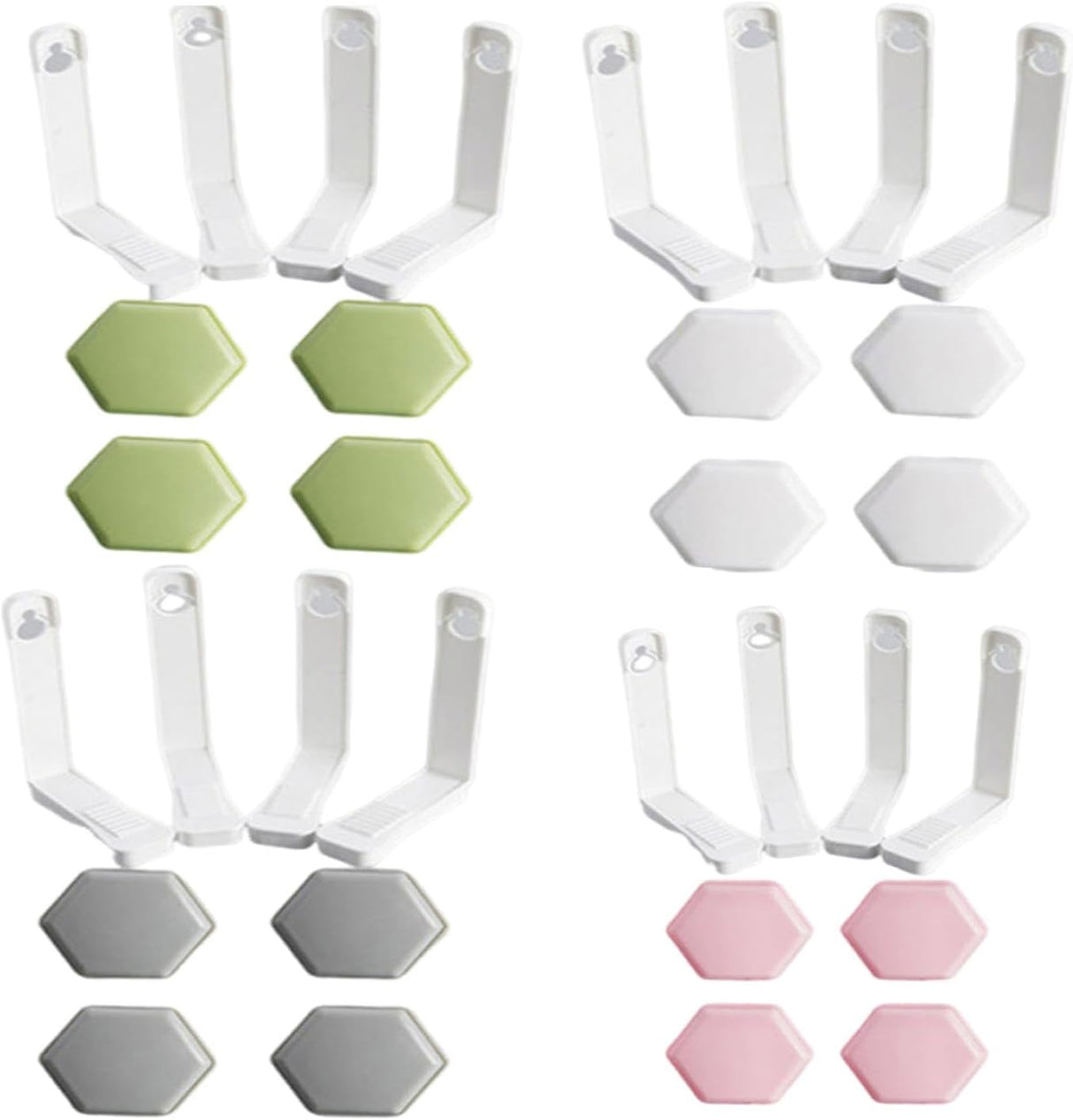 16 Pcs of Bed Sheet Anti-Slip Buckle, Bed Sheet Retainer, Mattress Bed Sheet Angle Fixer, Quilt Anti-Run Fixing Buckle, Used for Fixing Bed Sheets, Sofas, Tablecloths, Curtains