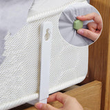 16 Pcs of Bed Sheet Anti-Slip Buckle, Bed Sheet Retainer, Mattress Bed Sheet Angle Fixer, Quilt Anti-Run Fixing Buckle, Used for Fixing Bed Sheets, Sofas, Tablecloths, Curtains - Top-Down View