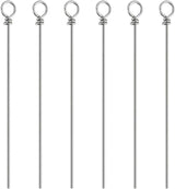 Pack of 100 Bass Fishing Spinner Shaft Looped Stainless Steel Wire Lure Making