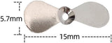 Pack of 100 Large Topwater Propeller Blades Prop Spin Custom Surface Wooden Lure Parts - Front View
