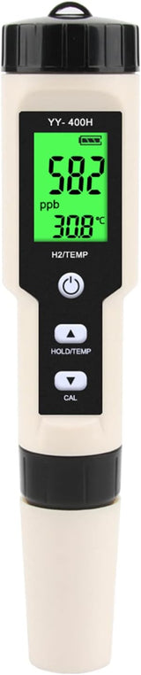 Digital Hydrogen Meter Water Quality Tester with ATC Accuracy Pen Type Meter Data Hold Function LCD Displays Water Quality Tester for Drinking Water Water Quality Tester Ppm