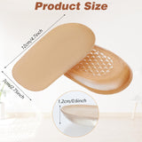 Heel Lifts, Gel Shoe Lifts for Uneven Legs 0.47 Inch Heel Lifts for Leg Length Discrepancy Soft Height Increase Insoles Shoe Lifts for Women Men, Comfort Half Foot Pads for Heel Pain - Front View