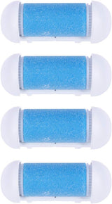 Electric Foot Remover 4pcs Replacement Roller Refill Head Pedicure Hard Skin Remover Rollers Electric Remover Accessories Foot File Foot Sander(Blue)