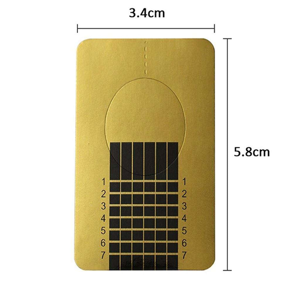 Gold Nail Templates 500 pcs Nail Forms - Compatible with Professional Nail Art