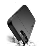 iPhone 16E Case with Card Holder Black | Compatible with iPhone 16E - Side View