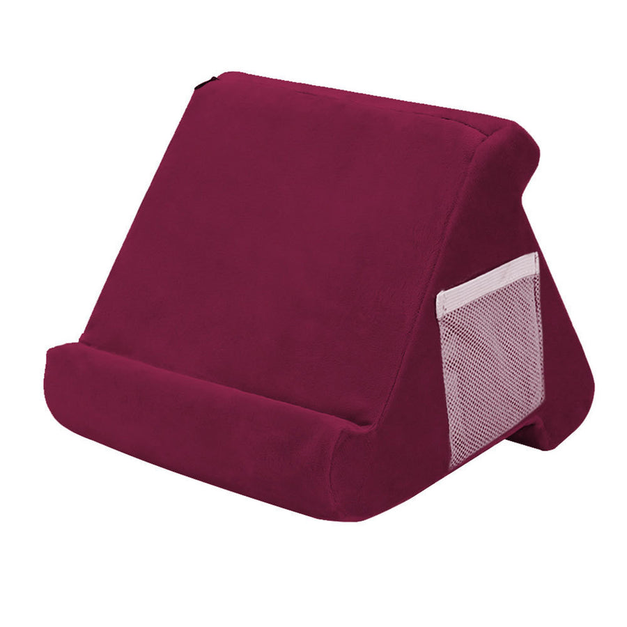 Foldable Tablet Pillow Holder Soft Red iPad Kindle Fire SamsungCompatible with