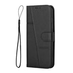 Stitched Calfskin Case for Redmi 14C 4G (FMY) Black_yux Black