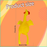 Stress Relief Squeeze Toy Laying Hen Ventilation Chicken Keychain, Trick Yux Compatible