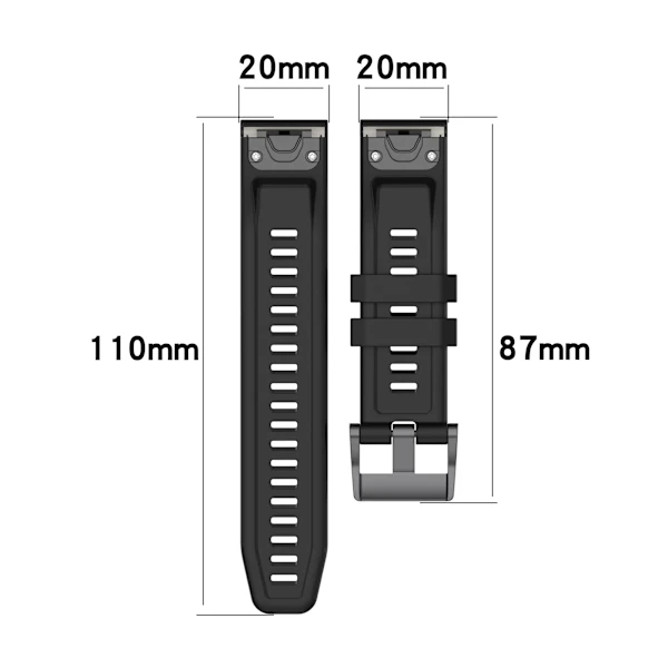 26mm Silicone Strap for Garmin fenix 7X 7 7S 6X 6 Pro 6S 5 5X Plus Smartwatch Bracelet for Garmin Descent mk2i mk3 51mm 12 12 Garmin Fenix 7S