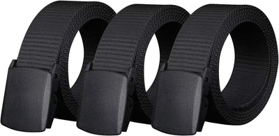 Nylon Military Tactical Belt 3 Pack, Military Hiking Rigger, Men's belt made of nylon mesh belt,Breathable comfortable