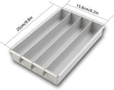 chrox Rectangle Cake Pan, Adjustable Battenberg Cake Mold Square, Multi-Function Cake Mold Baking Pans, Tool With Dividers, Aluminum Cake Pans For Making Brownies, Biteand And Cake
