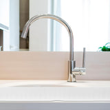 Silicone Sink Splash Guard: Splatter Guard Detachable Kitchen Sink Baffle Board Splash Protector for Restaurant Bathroom Home Kitchen - Top-Down View