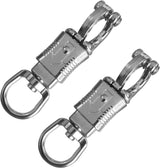 Ackron Panic Snap，Quick Release U-Type Snap Quick Release Clip Suitable for Lead Ropes Tie Offs Rotatable Eye Quick Release Buckle Clips Animals Riding Accessories 2 Piece