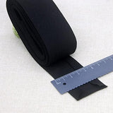 Cotton Bias Binding Tape 1.5 inch Extra Wide Quilt Fold Single 29 Colors 40mm Finished Size 3/4 inch 5.5 Yard (Black) - Side View