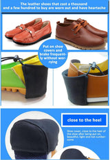2Pcs Driving Shoe Heel Covers, Driver Heel Protector Pad Flat Shoe External Guard Cushion for Heel Protection - Front View