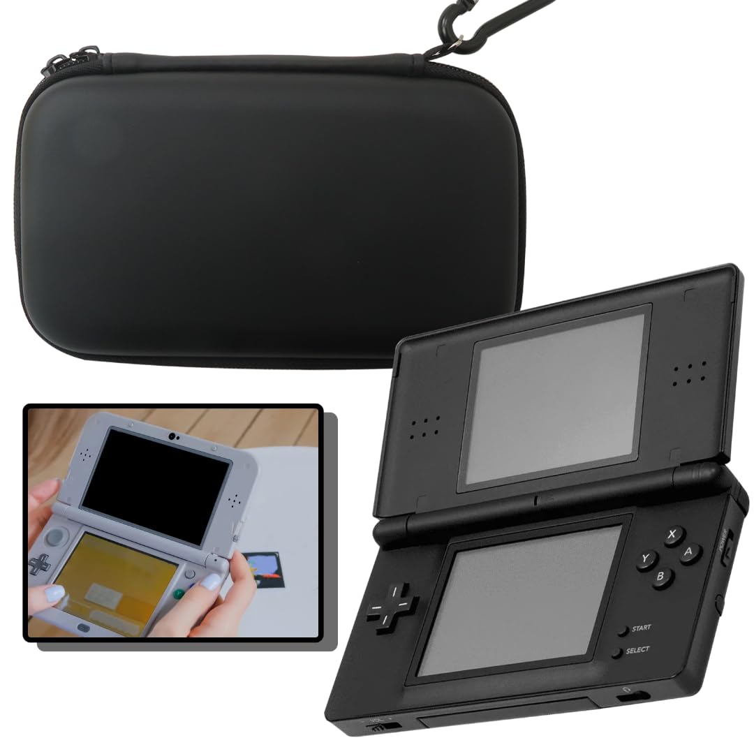 Protective Carrying Cases with Softly Lined Hard Shell Compatible for Nintendo 3DS, DS Lite, Black