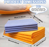Ultra-Absorbent Miracle Cleaning Shammy, Super Absorbent Cleaning Cloth Multi-Purpose Non-Woven Cleaning Towels for Home Kitchen Bathroom Car Pet Stains(8 Pack) - Front View