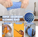 Ultra-Absorbent Miracle Cleaning Shammy, Super Absorbent Cleaning Cloth Multi-Purpose Non-Woven Cleaning Towels for Home Kitchen Bathroom Car Pet Stains(8 Pack) - Side View