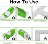 6PCS Pipe Insulation Cutting Guide， Molded Foam Pipe Cutter Tool with 15MM-53MM Insulation Cutting Fixture for Home/Industrial/Commercial Plumbing + Bonus 59