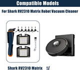 10 Pack Replacement Parts Set for Shark RV2310 Matrix Robot Vacuum Cleaner 1 Main Brush 2 HEPA Filters 6 Side Brushes 1 Cleaning Brush - Front View
