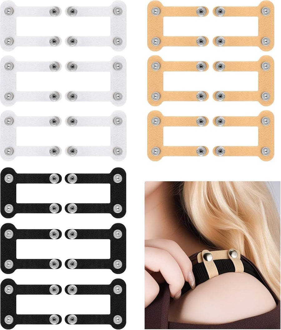 18 Pcs Bra Strap Hider Bra Strap Holders for Slipping Dress Retainers Clip to Hide Shoulder Keep in Place